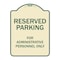 Signmission Designer Series-Reserved Parking For Administrative Personnel Only, 24" x 18", TG-1824-9764 A-DES-TG-1824-9764 - alternate 1